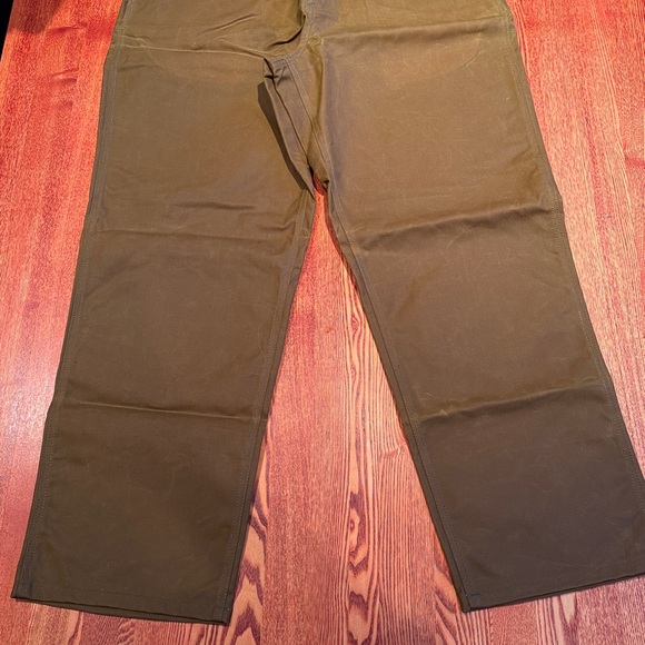 NWT Filson Men's Dark Tan Oil Finish Single Tin Pant Sz 36/32 - Picture 2 of 10
